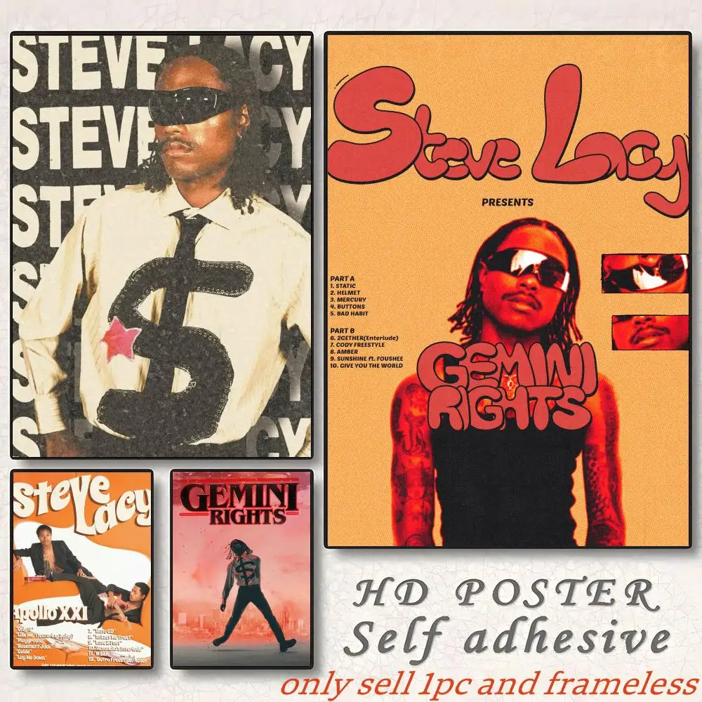 Steve Lacy Singer Poster Gift with prints Home bedroom living room decoration promotion and display