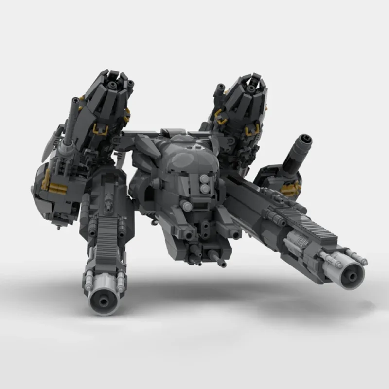 

1945PCS Moc Transformersed Decepticon Gunship Fighter Building Blocks Creativity Assembly Bricks Toys Kids DIY Present