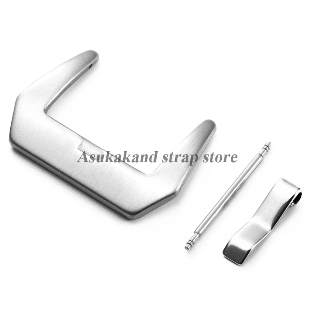 الفضة الأسود حزام الساعات مشبك الفولاذ المقاوم للصدأ زر 16 مللي متر 18 مللي متر 20 مللي متر 22 مللي متر 24 مللي متر 26 مللي متر ل بانيراي ماتي مصقول مشبك اكسسوارات #3