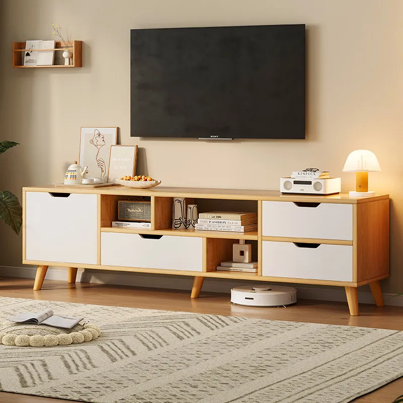 Mueble de TV Moderno de Diseño, Mueble de TV Minimalista de Lujo para Interiores, Mueble de TV Blanco, Arredo Vasagle, Magalu, Loja Oficial, Muebles de Madera