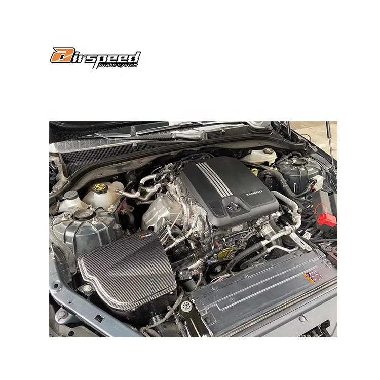 

Airspeed Brand Perfect Fitment Aerodynamic 100% Dry Carbon Fiber Cold Air Intake System for Cadillac CT4,CT5