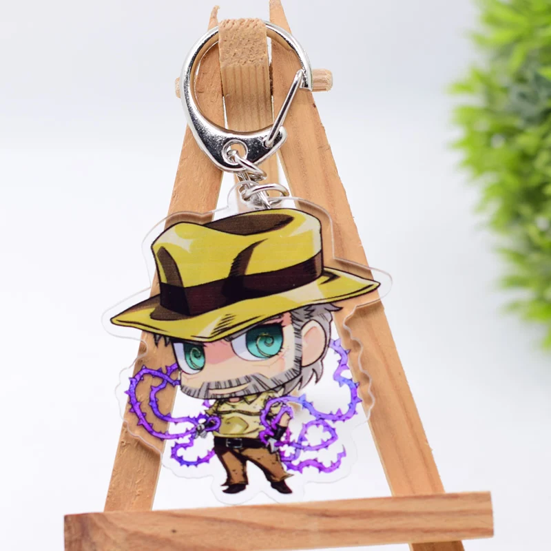 Jojo Keychain 9 Styles Arcylic Cartoon Figures Keyrings Anime Accessories