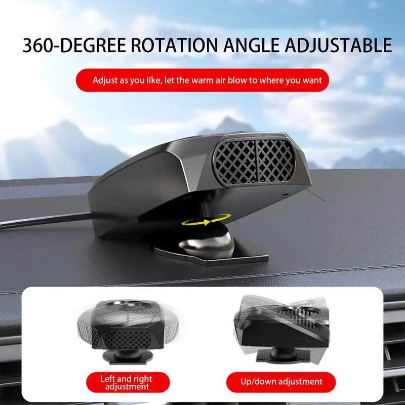 Vehicle Windshield Defroster 2 In 1 Fast Heating & Cooling Car Fan 2 Modes Car Air Heater Defogger Car Electrical Appliances