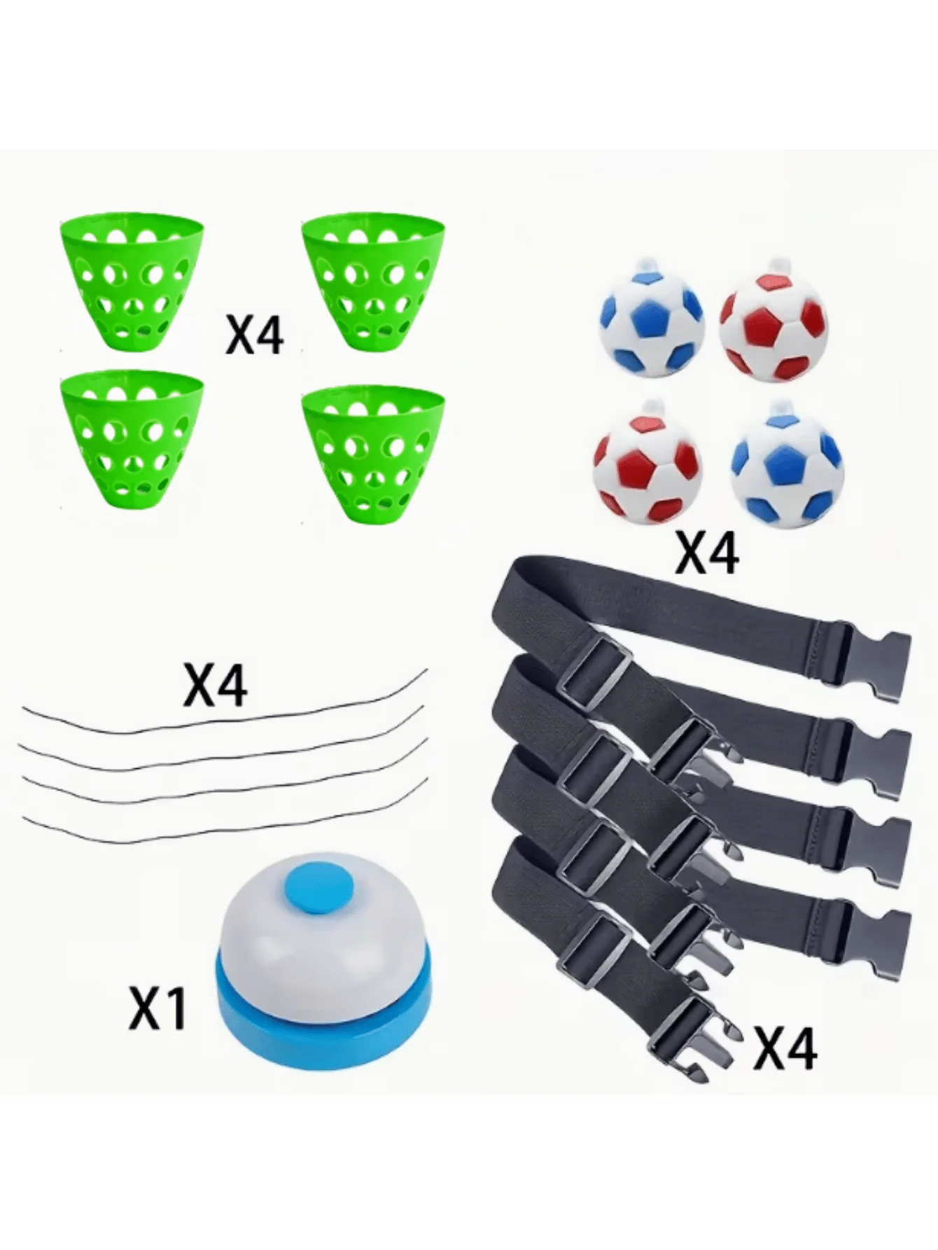 Ensemble de jeu de balançoire 2/4 pièces pour adultes et adolescents – Équipement de sports et de loisirs de plein air avec fixation à crochet et boucle. Comprend à