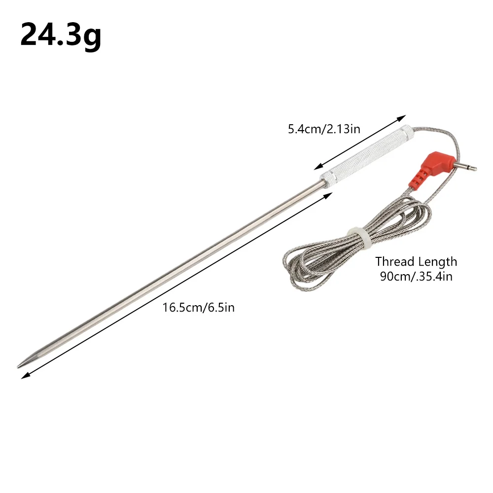 167MM/120MM Food Meat Thermometer Probe Replacement Waterproof Temperature Probe Cooking Thermometer Probe Sensor
