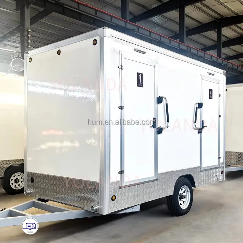 Customized Modern Hummingbird Mobile Toilet Portable Restroom Trailers With Easy Installation For Outdoor Park And Party Event R