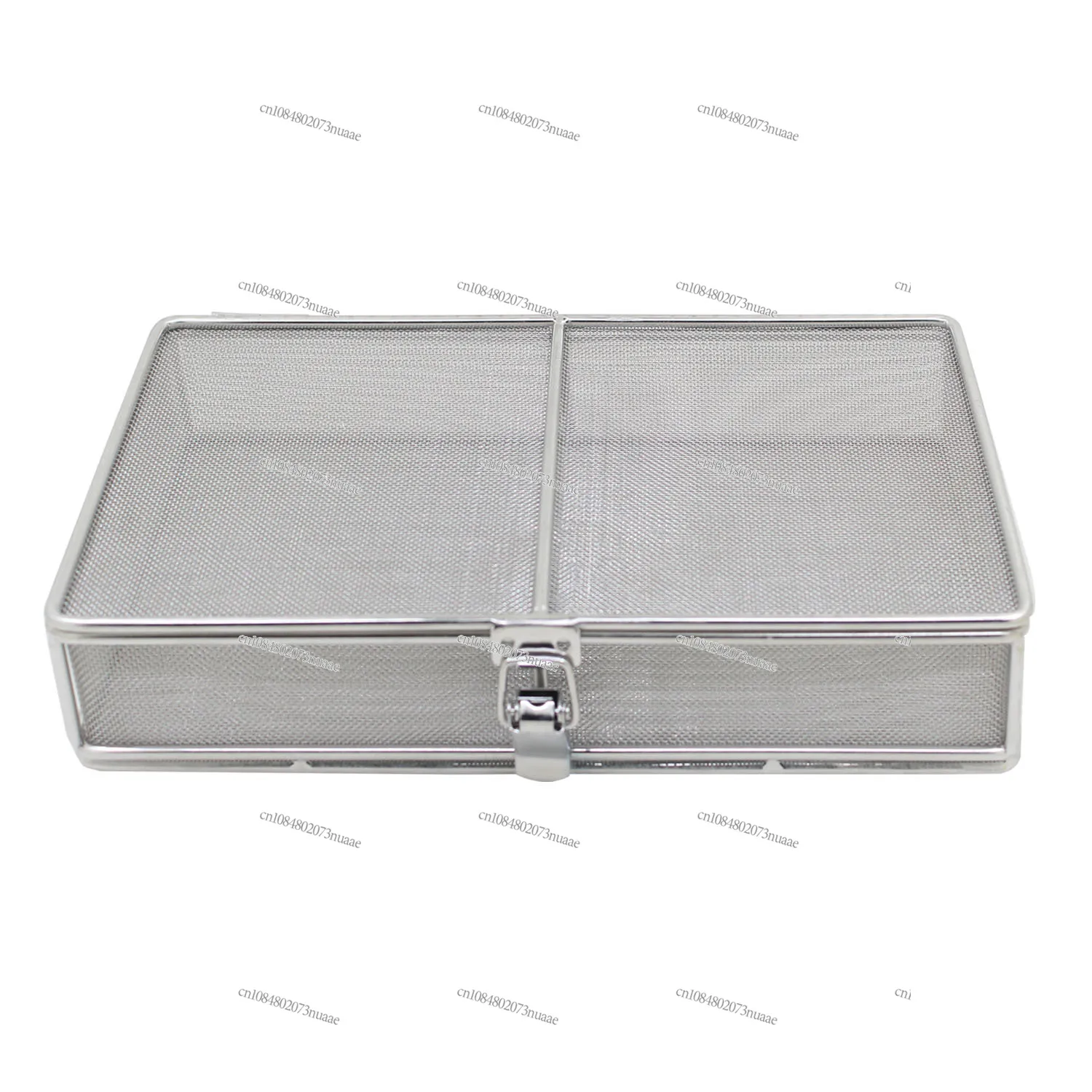 Mesh Basket with Lid and Lock Storage Basket Cleaning Box Medical Instrument Sterilization Stainless Steel Basket