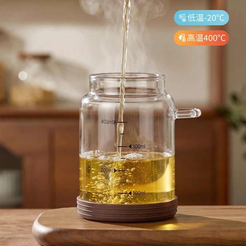 Vintage Walnut Cover Glass Coffee Bean Sealed Jar Scented Tea Spice Storage Jar Moisture-proof Transparent Packaging Jar