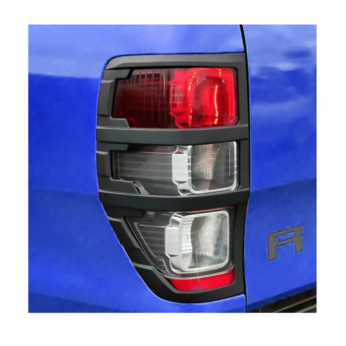 ABS Front Headlight Cover Rear Tail Lights Cover for Ford Ranger 2015-2022 WILDTRAK LIMITED XLT XLS XL