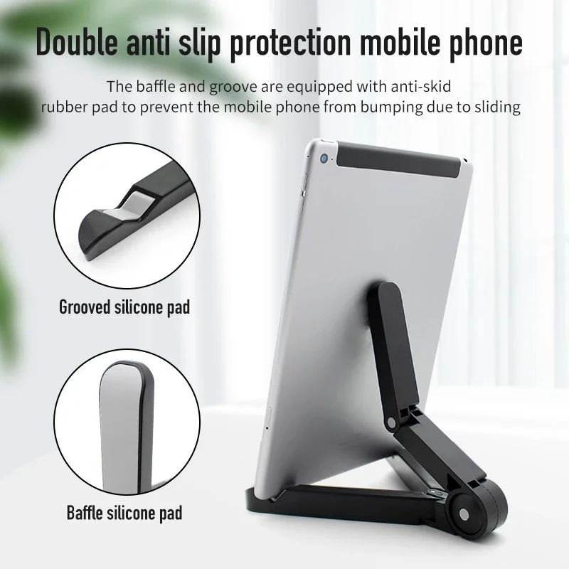 Rotating Tablet Mobile Phone Stand Secure Desktop Holder for iPhone iPad Xiaomi Samsung Desk Foldable Durable Laptop Bracket