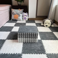 30X30X1cm Soft Plush Children's Mat Baby Toys Eva Foam Puzzle Carpet Warm Children Play Mats Interlocking Rugs Infant Carpet