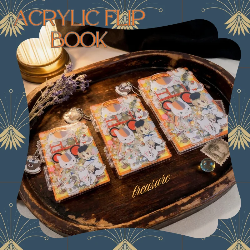 Acrylic, shaky A5 A6 A7 rustling Natsume's Book of Friends loose-leaf,handbook,notebook,friends,creativity,decompression, gifts
