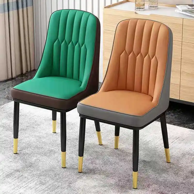 Sillas de comedor nórdicas para sala de estar, sillón con respaldo de ocio, muebles para el hogar, cocina, silla perezosa, mesa sencilla para