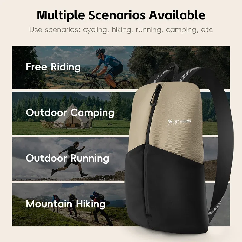 

Велосипедный рюкзак WEST BIKING для спорта на открытом воздухе, легкий гидратационный рюкзак для пешего туризма, скалолазания, велоспорта, велосипедная сумка для отдыха