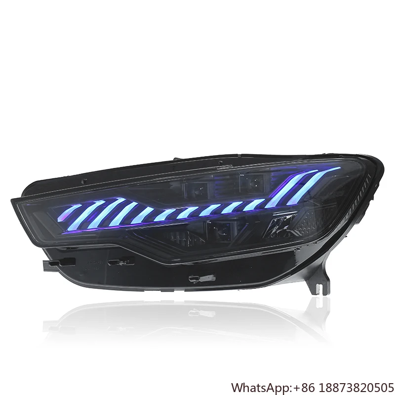 

Точечная поставка производителя Audi A6 C7 RS Style Фары 12 В Новые светодиодные лампы черного, белого, синего и янтарного цвета для Audi 2012-2015 гг.