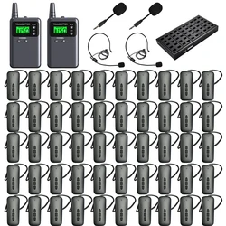 Wireless Tour Guide System 2.4G Long Endurance Audio Guide System for Simultaneous Translation Travel Agency Source Factory