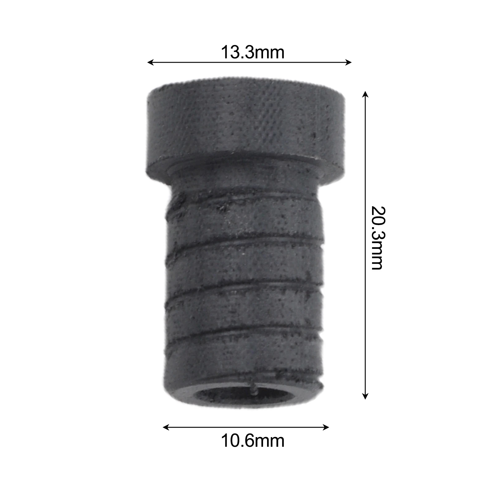 13.3mm Billiard Cue Ferrule Phenolic Or ABS Plastic Replacement Tip 20.3mm Height For Pool Cues/