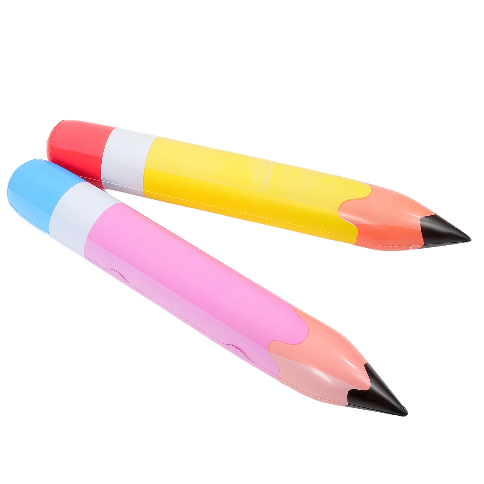 2pcs Tall Inflatable Large Inflatable Crayon Prop Party Favor Inflatable Party Decoration