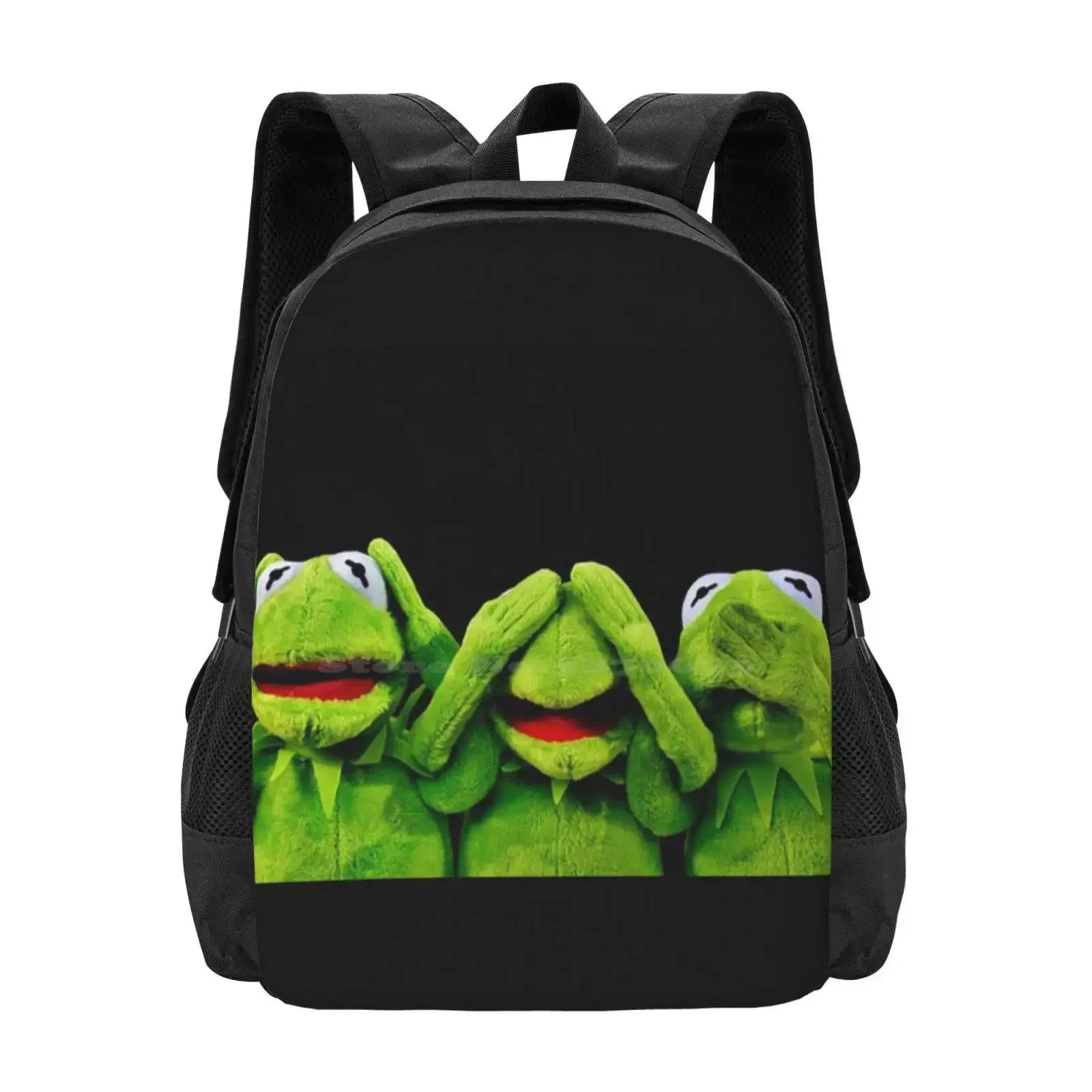 

Hear Nothing School Bags Travel Laptop Backpack Hear Nothing See Nothing Say Nothing Frog