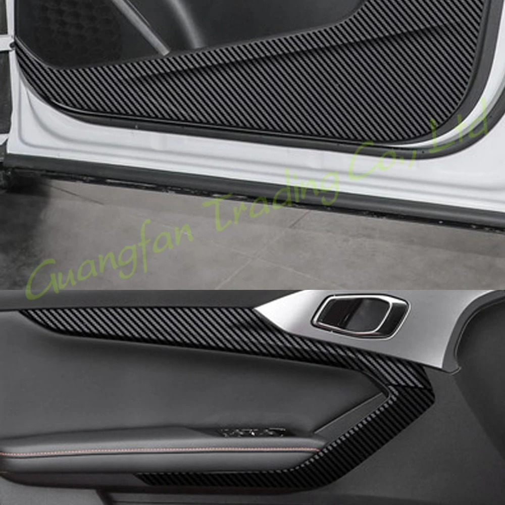 3D/5D Carbon Fiber Car Interior Center Console Cover Color Change Molding Sticker Decals For MG ONE 2022