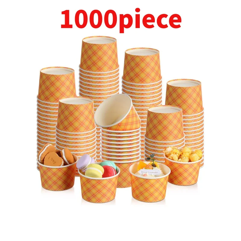 

10 00piece.Custom.Custom Disposable Food Packaging kraft paper box greaseproof soup cup salad food takeaway bowl with Lid