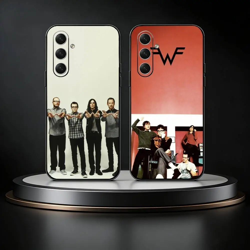 

W-Weezer Band Phone Case For Samsung Galaxy A73,A21s,A22,A31,A52,A53,A71,A41Soft Black Shell