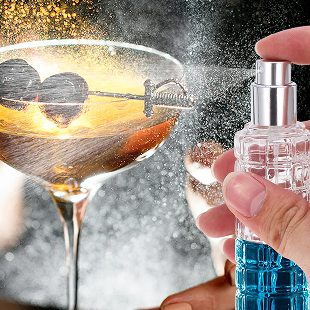 2 قطعة 30 مللي زجاجة رذاذ الأفسنتين الزجاج كوكتيل البخاخ بار النفط مستر المر بخاخ عطر إعادة الملء زجاجة السفر للمنزل #4