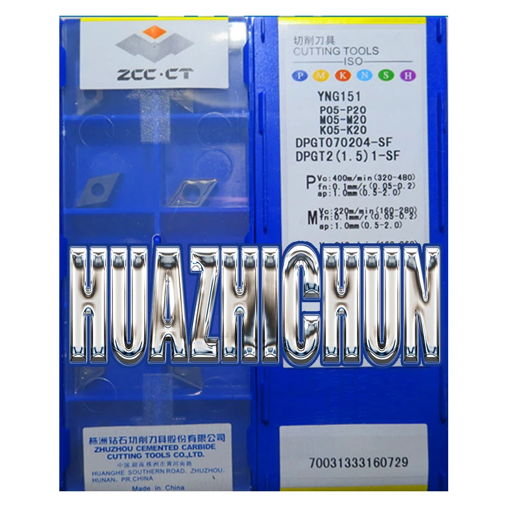 

HUAZHICHUN YNG151 DPGT070204-SF General turning inserts