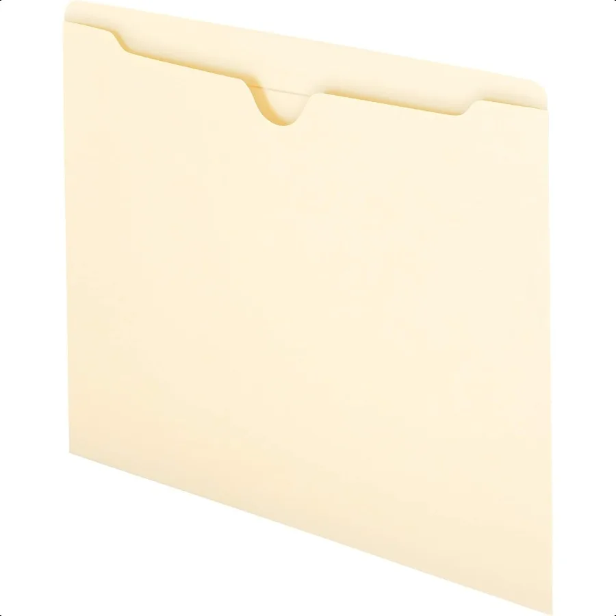 

File Jacket Reinforced Straigut Tab FlatNo Expansion Letter Size Manila 100 per Box 75500