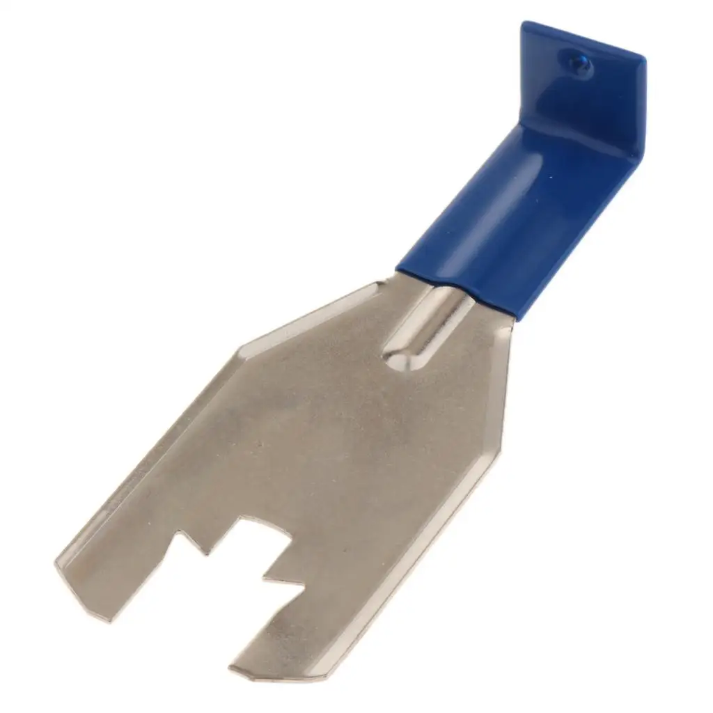 

1 Pcs 18 cm Car Van Door Clip Removal Stainless Steel Tool with Blue Rubber Grip Handle Removal Tool Auto Hand Tool