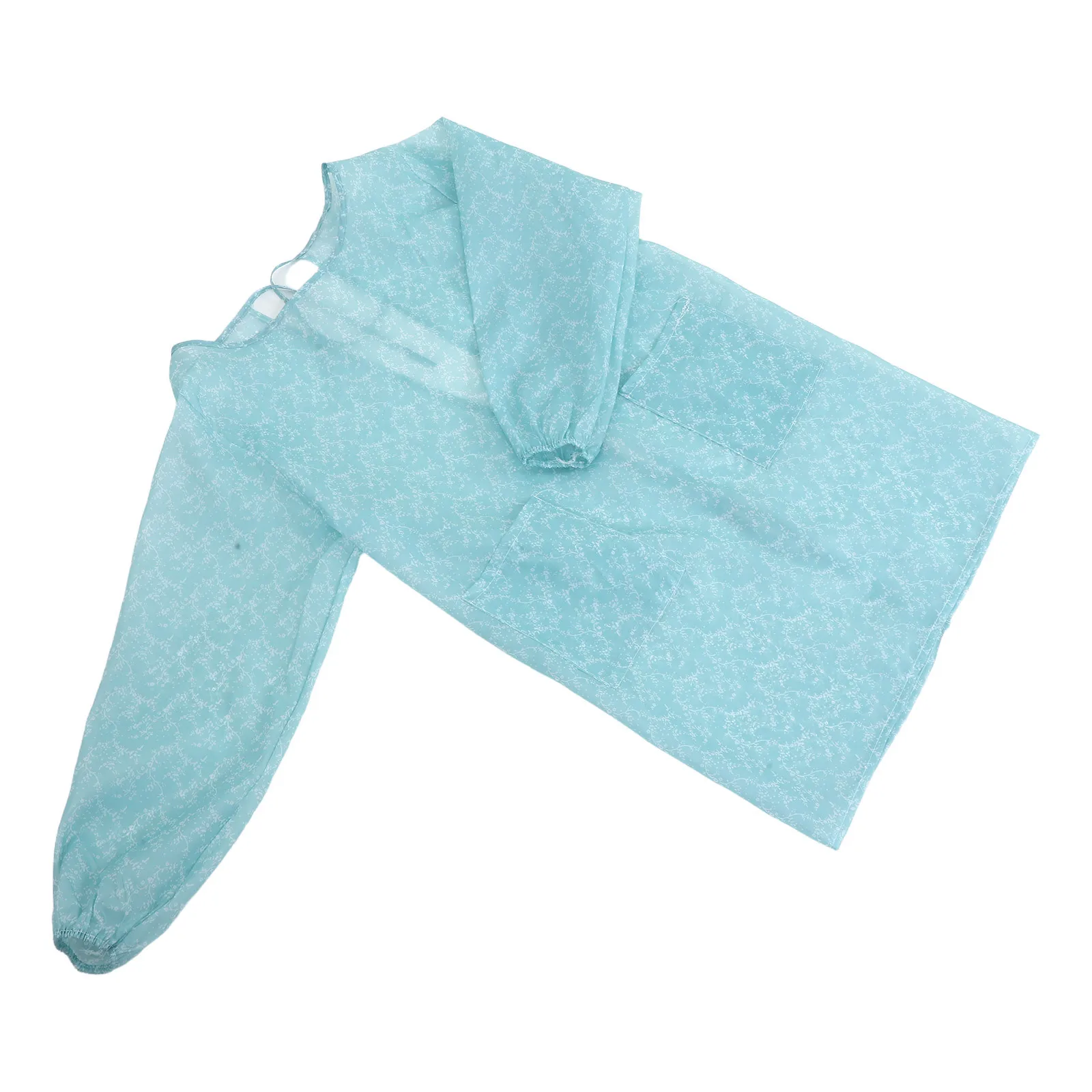 

1 шт. водонепроницаемый фартук синий полиэстеровый фартук для приготовления пищи для дома, кухни, выпечки, бара, ресторана, отеля, мастерской, спецодежда, защитная