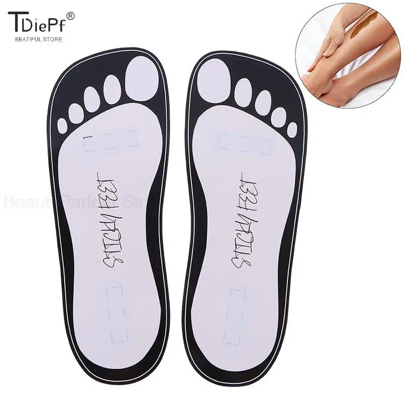 20Pcs Tanning Feet Pads Disposable Tanning Slippers Tanning Sticky Feet Spray Tan Foot Pads Protectors Stickers For Body Acc