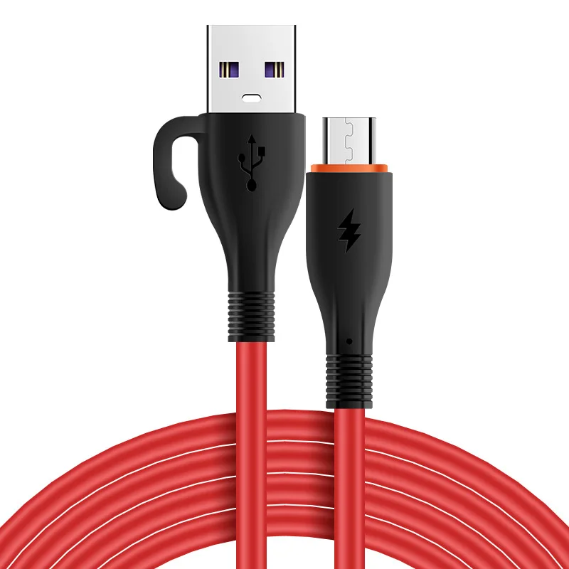 Silicone phone USB cable super fast charging Type-C data cable suitable for Huawei Android charging cable