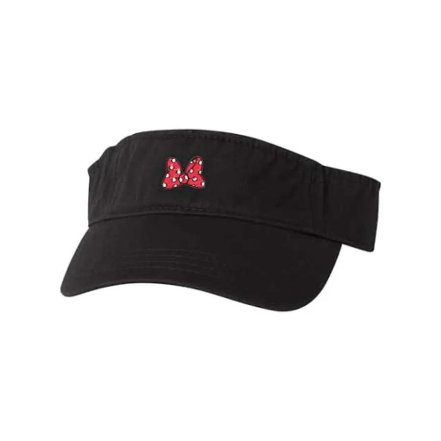 

Go All Out Adult Bow with Polka Dots Embroide Visor Dad Hat