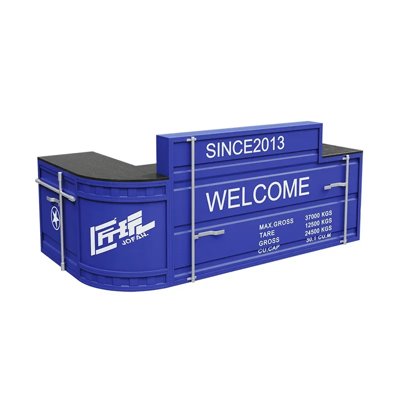 

Bar checkout page shop small restaurant wrought iron counter retro industrial style barbecue shop reception desk