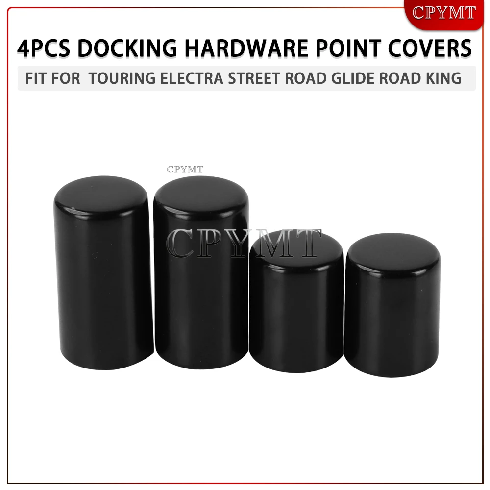 

4PCS Motorcycle Docking Hardware Point Covers Fit for 2009-2023 2022 2021 Harley Touring Electra Street Road Glide Road King