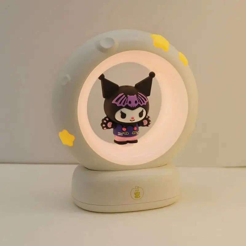サンリオ-クロミ-かわいいナイトライト-ベッドサイドランプ-漫画風寝室用ライト-超キュート-3段階調光可能-保育園用睡眠ナイトライト