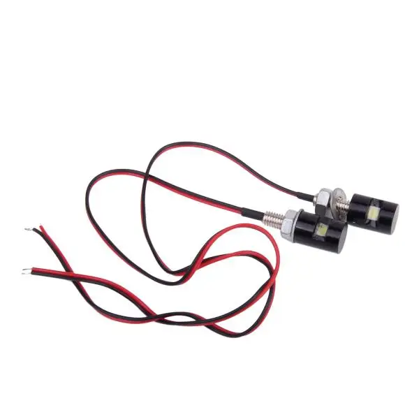 

Universal 12V LED Car Lamp Waterproof Stud Screw White Light Bulb License Plate Holder for Motorcycle and Car Lighting