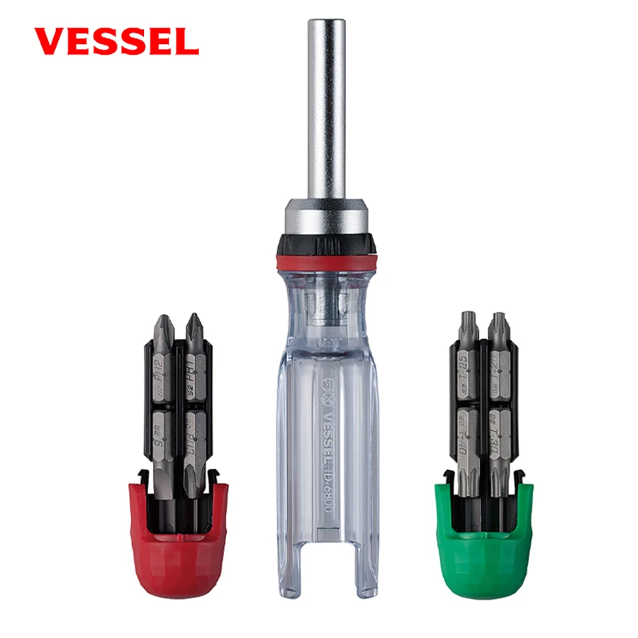 Conjunto de Chave de Fenda Catraca Vessel com Armazenamento de Bits 16 Bits Dentro da Alça No.td6816mg Td-6804mg Td-6808tx Td-6808mg
