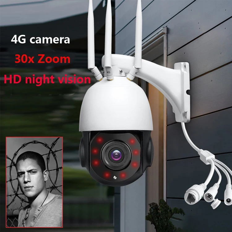 HD 5mp High-quality Resolution 4G Wifi Camera Waterproof Ip66 Ptz Cameras