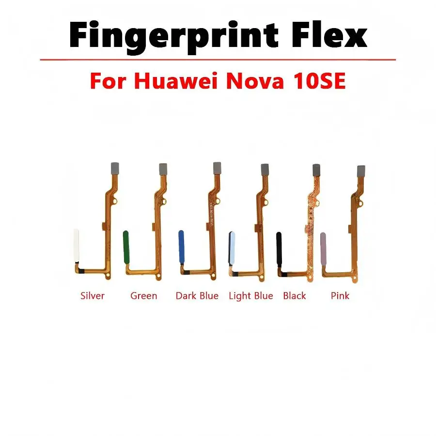 

1PCS Fingerprint Home Button Connection Flex Cable Ribbon For Huawei Nova 10 SE Home Button Flex Cable Module Spare Parts