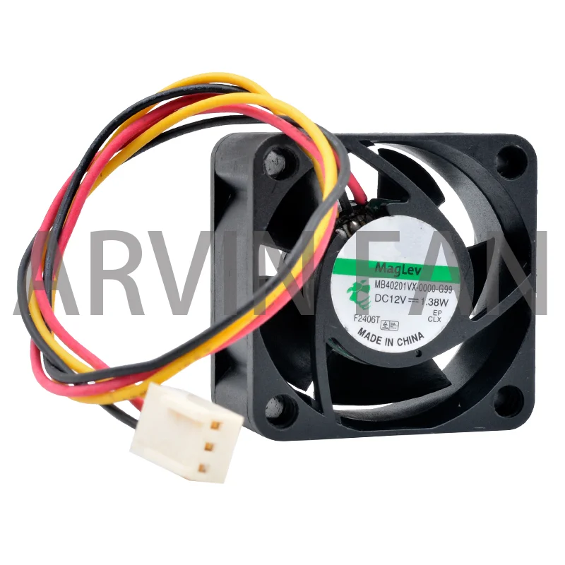 

Brand New Original MB40201VX-0000-G99 4cm 40mm 40x40x20mm DC12V 1.38W 3pin Cooling Fan 1U Power Supply