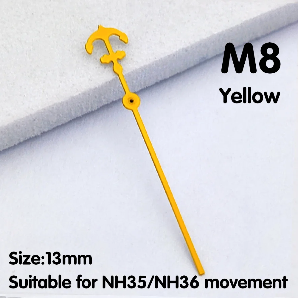 ساعة الأيدي مرساة ساعة اليد الثانية C3 الصف مضيئة مناسبة ل NH35/NH36 ساعة يد تعمل بالحركة استبدال أجزاء NH35 الأيدي