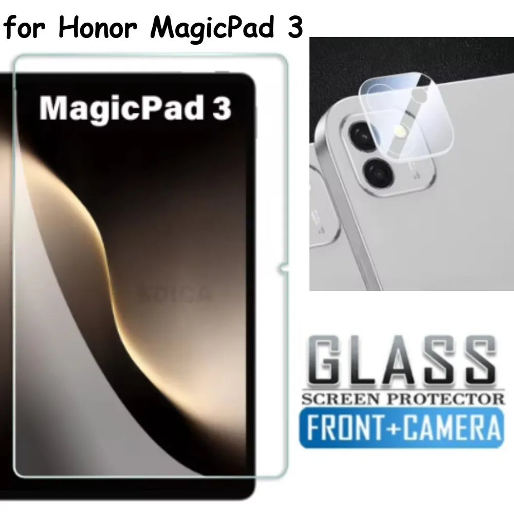 

Пленка из закаленного стекла 2 в 1, прозрачная защитная пленка для экрана Honor MagicPad 3 2025 HD MagicPad3 13,3 дюйма CGA-W00, защитная пленка для камеры