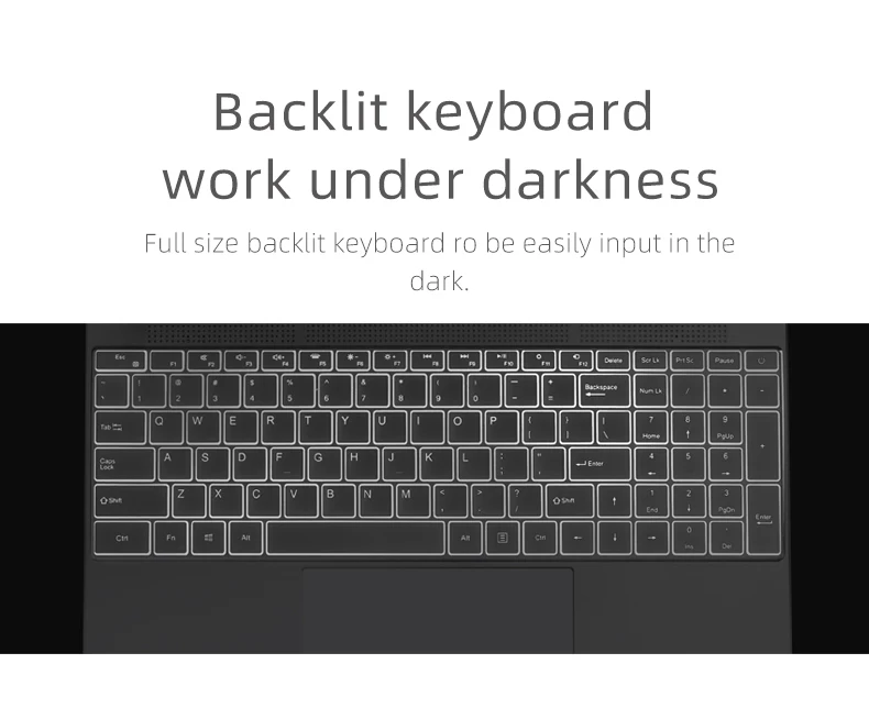 Fingerprint Luminous Keyboard Gaming Notebook, 15.6 polegadas, 16G RAM, 1TB, 512G, 256G ROM, Tela 1080P FHD IPS, N5095