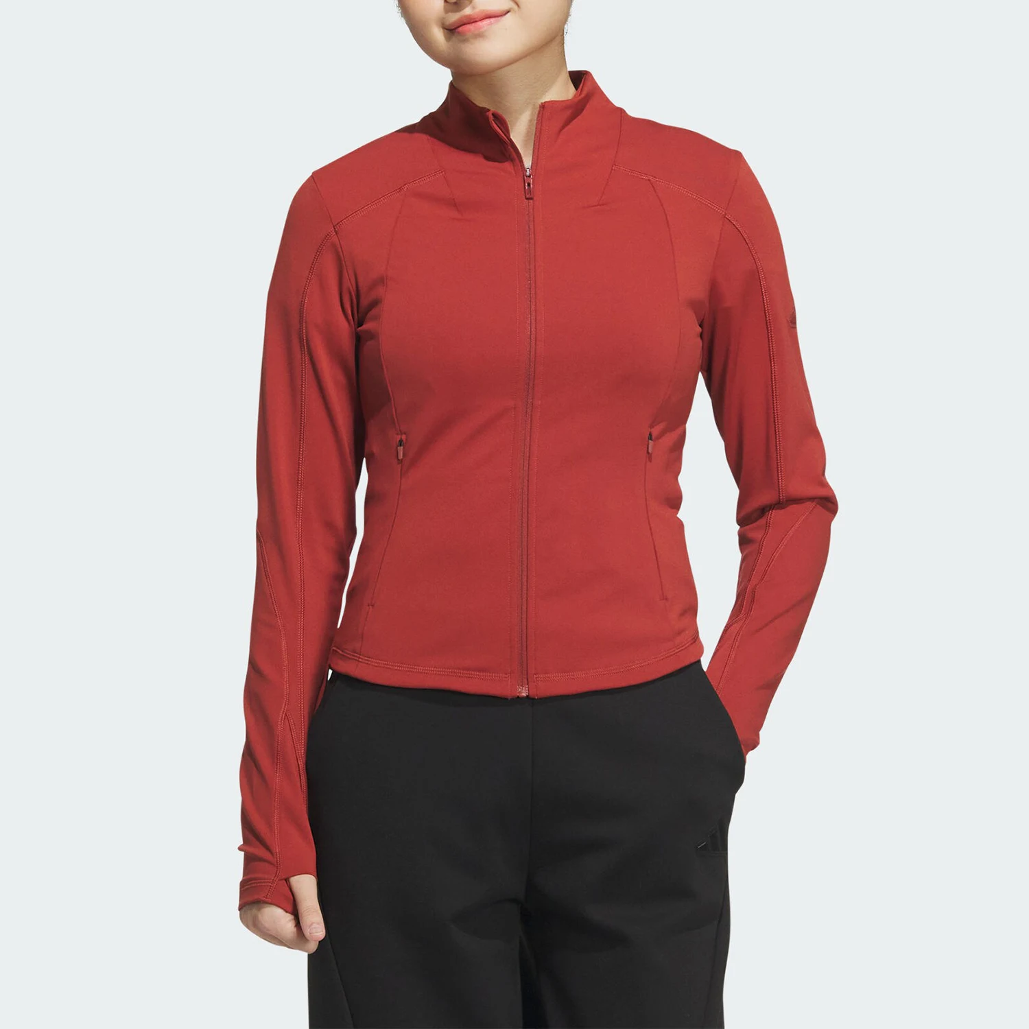 

Adidas genuine Autumn and Winter New Women's Slim Fit Sports Stand Collar Jacket JM8867