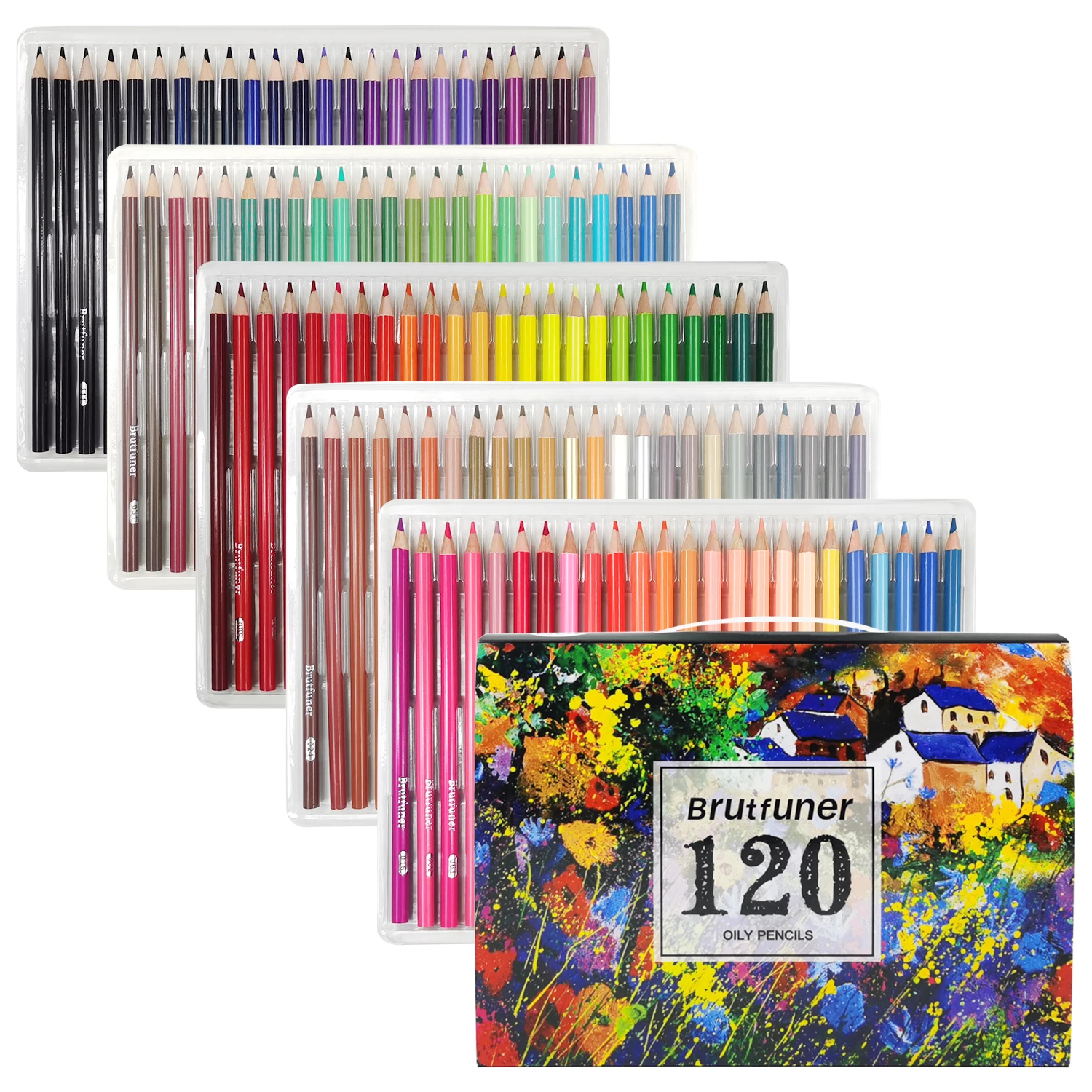 120 Colors Colored Pencils for Adults Relaxation Coloring Books, Back to School Supplies for Kids Teens, Drawing Sketching