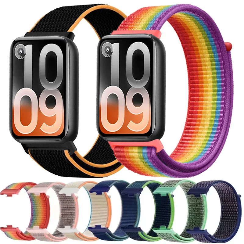 Weiche Nylon-Schlaufe für Xiaomi Mi Band 8 910 Pro, atmungsaktives Uhrenarmband, austauschbares Armband für Redmi Watch 6 5 4