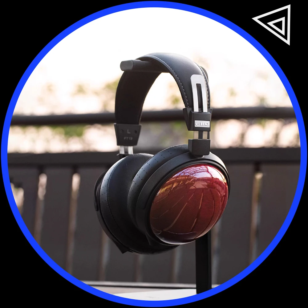 FiiO FT13 سماعة رأس مغلقة من الخلف فوق الأذن من الألياف المركبة ذات غشاء سلكي هاي فاي سماعات أذن من خشب اللوج الأرجواني للاستوديو