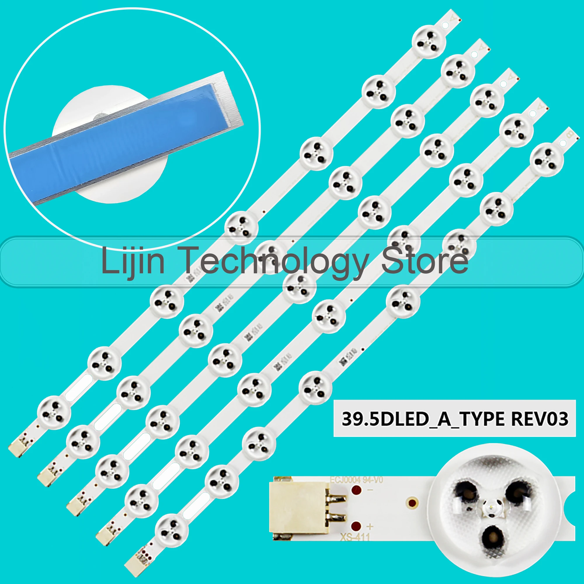 LED strip For TX-39A300B TX-39AW304 TX39A300B 40L1533DG 40L1553DB VES395UNDC-2D-N01 N02 40DLED 39DLED_A-TYPE_REV02